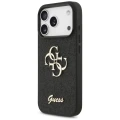 Etui Guess Fixed Glitter Big 4G na iPhone 17 Pro / 18 Pro - czarne