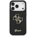 Etui Guess Fixed Glitter Big 4G na iPhone 17 Pro / 18 Pro - czarne