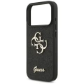 Etui Guess Fixed Glitter Big 4G na iPhone 17 Pro / 18 Pro - czarne