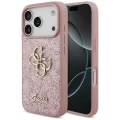 Etui Guess Fixed Glitter Big 4G na iPhone 17 Pro / 18 Pro - różowe