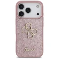 Etui Guess Fixed Glitter Big 4G na iPhone 17 Pro / 18 Pro - różowe
