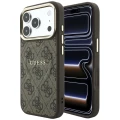 Etui Guess Embossed 4G Classic MagSafe na iPhone 17 Pro / 18 Pro - brązowe