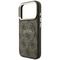 Etui Guess Embossed 4G Classic MagSafe na iPhone 17 Pro / 18 Pro - brązowe