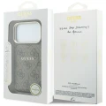 Etui Guess Embossed 4G Classic MagSafe na iPhone 17 Pro / 18 Pro - brązowe