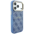 Etui Guess Embossed 4G Classic MagSafe na iPhone 17 Pro / 18 Pro - niebieskie