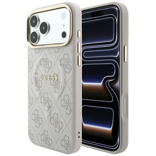 Etui Guess Embossed 4G Classic MagSafe na iPhone 17 Pro / 18 Pro - różowe