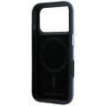 Etui Karl Lagerfeld Grained Allover Logo Metal Elongated MagSafe na iPhone 17 Pro / 18 Pro - niebieskie