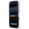 Etui Karl Lagerfeld IML Rhinestones Allover and Electroplated Logo na iPhone 17 Pro / 18 Pro - białe