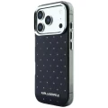 Etui Karl Lagerfeld IML Rhinestones Allover and Electroplated Logo na iPhone 17 Pro / 18 Pro  - czarne