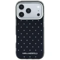 Etui Karl Lagerfeld IML Rhinestones Allover and Electroplated Logo na iPhone 17 Pro / 18 Pro  - czarne
