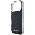 Etui Karl Lagerfeld IML Rhinestones Allover and Electroplated Logo na iPhone 17 Pro / 18 Pro  - czarne