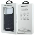 Etui Karl Lagerfeld IML Rhinestones Allover and Electroplated Logo na iPhone 17 Pro / 18 Pro  - czarne
