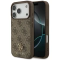 Etui Guess 4G Small Classic Logo MagSafe na iPhone 17 Pro / 18 Pro - brązowe
