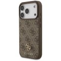 Etui Guess 4G Small Classic Logo MagSafe na iPhone 17 Pro / 18 Pro - brązowe