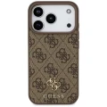 Etui Guess 4G Small Classic Logo MagSafe na iPhone 17 Pro / 18 Pro - brązowe
