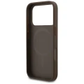 Etui Guess 4G Small Classic Logo MagSafe na iPhone 17 Pro / 18 Pro - brązowe