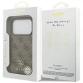 Etui Guess 4G Small Classic Logo MagSafe na iPhone 17 Pro / 18 Pro - brązowe