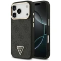 Etui Guess 4G Triangle Logo MagSafe na iPhone 17 Pro / 18 Pro - czarno-złote