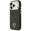 Etui Guess 4G Triangle Logo MagSafe na iPhone 17 Pro / 18 Pro - czarno-złote