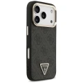 Etui Guess 4G Triangle Logo MagSafe na iPhone 17 Pro / 18 Pro - czarno-złote