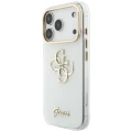 Etui Guess IML 4G Script Metal na iPhone 17 Pro / 18 Pro - białe