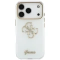 Etui Guess IML 4G Script Metal na iPhone 17 Pro / 18 Pro - białe
