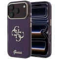 Etui Guess IML 4G Script Metal na iPhone 17 Pro / 18 Pro - burgundowe