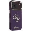 Etui Guess IML 4G Script Metal na iPhone 17 Pro / 18 Pro - burgundowe