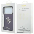 Etui Guess IML 4G Script Metal na iPhone 17 Pro / 18 Pro - burgundowe