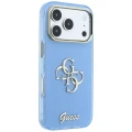 Etui Guess IML 4G Script Metal na iPhone 17 Pro / 18 Pro - jasnoniebieskie