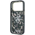 Etui Guess IML 4G Script Metal Logo MagSafe na iPhone 18 Pro - burgundowe