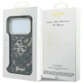 Etui Guess IML 4G Script Metal Logo MagSafe na iPhone 18 Pro - burgundowe