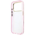 Etui Guess IML Glitter Blossom Roses na iPhone 17 Pro / 18 Pro - różowe