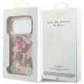 Etui Guess IML Glitter Blossom Roses na iPhone 17 Pro / 18 Pro - różowe
