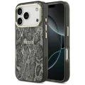 Etui Guess Python Pattern MagSafe na iPhone 17 Pro / 18 Pro - czarne