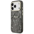 Etui Guess Python Pattern MagSafe na iPhone 17 Pro / 18 Pro - czarne
