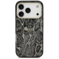 Etui Guess Python Pattern MagSafe na iPhone 17 Pro / 18 Pro - czarne