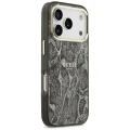 Etui Guess Python Pattern MagSafe na iPhone 17 Pro / 18 Pro - czarne
