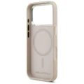 Etui Karl Lagerfeld Embossed Open Ring RSG Logo MagSafe na iPhone 17 Pro / 18 Pro - różowe