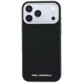Etui Karl Lagerfeld Grained Elongated Logo MagSafe na iPhone 17 Pro / 18 Pro - czarne