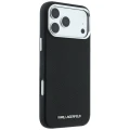 Etui Karl Lagerfeld Grained Elongated Logo MagSafe na iPhone 17 Pro / 18 Pro - czarne