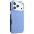 Etui Karl Lagerfeld Grained Elongated Logo MagSafe na iPhone 17 Pro / 18 Pro - niebieskie
