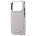 Etui Karl Lagerfeld Grained Mono Resin Logo MagSafe na iPhone 17 Pro / 18 Pro - różowe