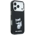 Etui Karl Lagerfeld IML Choupette Body Sketch Print MagSafe na iPhone 17 Pro / 18 Pro - czarne