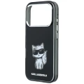 Etui Karl Lagerfeld IML Choupette Body Sketch Print MagSafe na iPhone 17 Pro / 18 Pro - czarne
