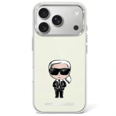 Etui Karl Lagerfeld IML Ikonik Sketch Print MagSafe na iPhone 17 Pro / 18 Pro - beżowe