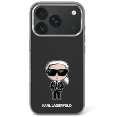 Etui Karl Lagerfeld IML Ikonik Sketch Print MagSafe na iPhone 17 Pro / 18 Pro - czarne