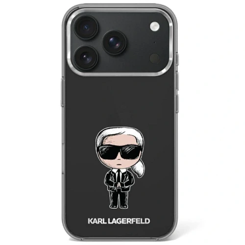 Etui Karl Lagerfeld IML Ikonik Sketch Print MagSafe na iPhone 17 Pro / 18 Pro - czarne
