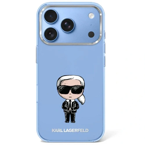Etui Karl Lagerfeld IML Ikonik Sketch Print MagSafe na iPhone 17 Pro / 18 Pro - jasnoróżowe