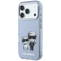 Etui Karl Lagerfeld IML Karl&Choupette Bodies Sketch Print MagSafe na iPhone 17 Pro / 18 Pro - jasnoniebieskie